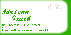 adrienn hauth business card